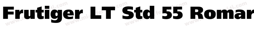 Frutiger LT Std 55 Romar字体转换